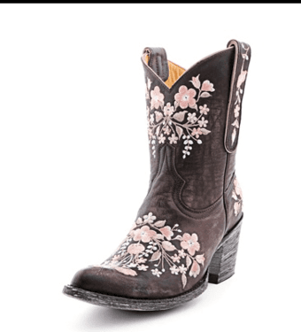 $120 Old Gringo Floral Sora Cowboy Boots Genuine Leather 1