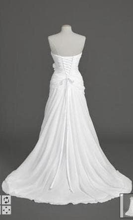 Wedding Dress - Strapless White with Corset Back from David's Bridal 2