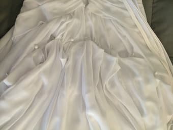 Wedding Dress - Strapless White with Corset Back from David's Bridal 4