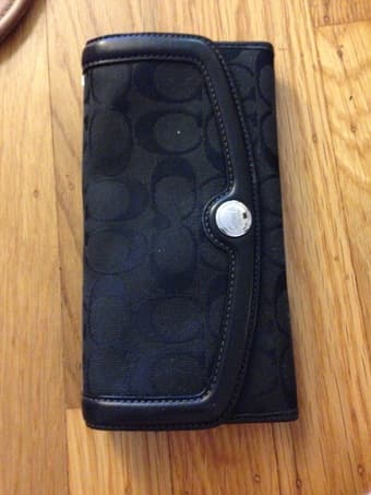 Black Coach Wallet $90 like new 1