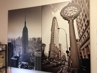 large canvas photos of NYC - $25 each or $40 for both 1