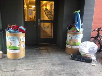 Collecting goods for local community members- Give & Go 2