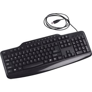 Staples USB Wired Multimedia Keyboard; Black 1
