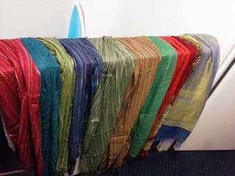 Cotton/silk scarves from India and Cambodia 1