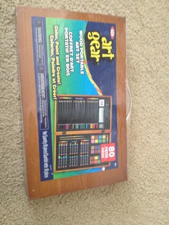 80-Piece Wood Art Set for $15 1