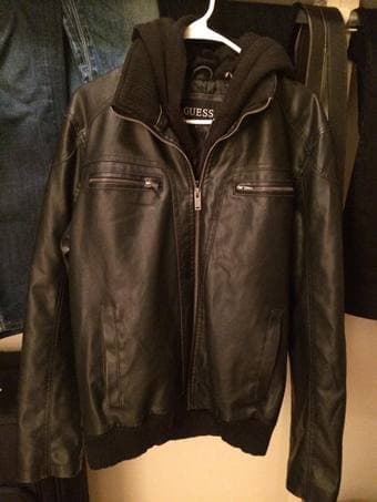 GUESS Men's leather jacket for $50 1
