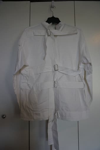 Handmade straitjacket costume with plastic Hannibal mask 1