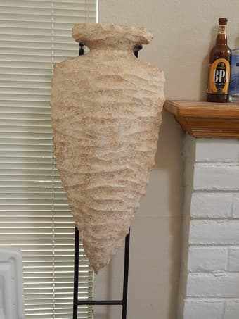 ceramic arrowhead sculpture 2