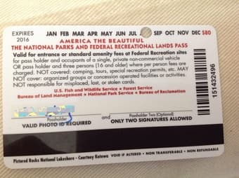 The national parks and federal recreational lands pass 2