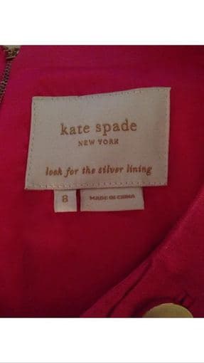 Kate Spade Peter Pan Collar Cocoon Pink Dress size 8-$100 4