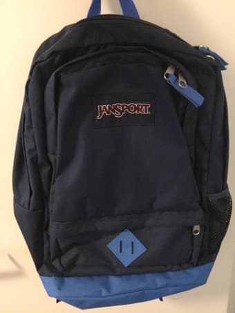 JanSport  All Purpose Laptop Backpack blue $35 1