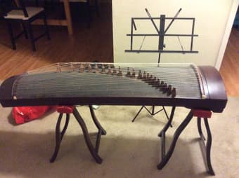 21-String Chinese Zither for Sale-$1200 秦牌C型专业演奏小筝出售 1