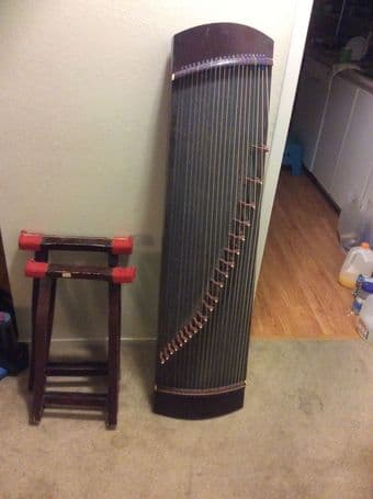 21-String Chinese Zither for Sale-$1200 秦牌C型专业演奏小筝出售 2
