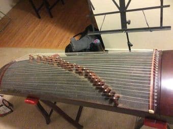 21-String Chinese Zither for Sale-$1200 秦牌C型专业演奏小筝出售 3