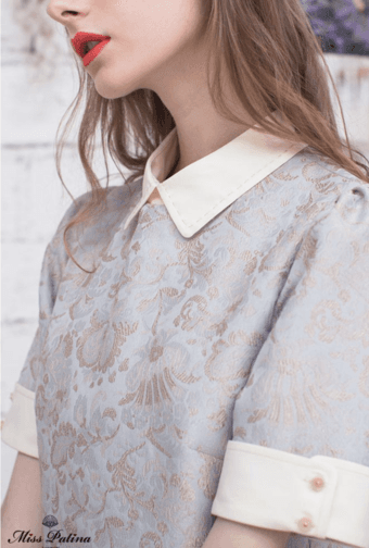 Moving sale-NWT-KateSpade/Modcloth Alike/Miss Patina Retro Embroidery 3/4 sleeve Preppy Dress 4