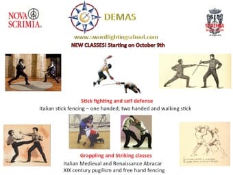 Classes: Italian Martial Arts - Stick Fencing, Knife fighting, defense 1