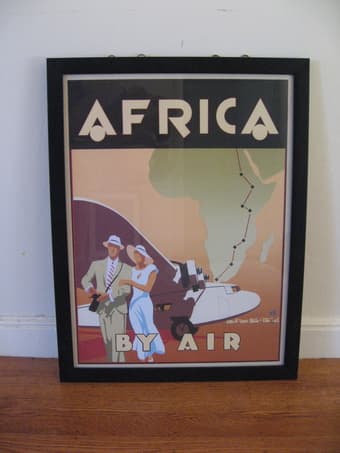 Framed, Art Deco Style Africa Poster 1