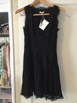 Joie Black Lace Dress Size XS 1