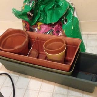 FREE planters, flower pots and potting soil 1