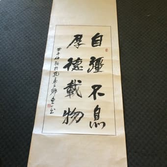 Chinese Calligraphy Hanging Scroll $20 中国书法卷轴 1