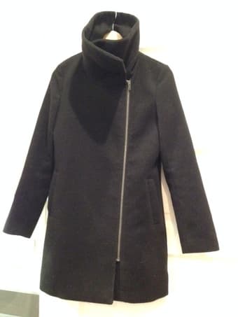 Beautiful womens black Tinley Road wool coat $60 1