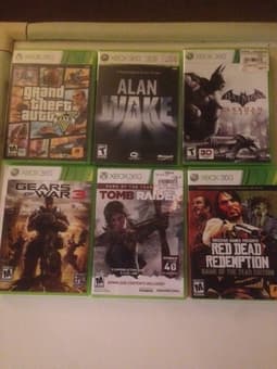 6 Xbox 360 games + 2 controllers + 1 wireless receiver - all for $35 1