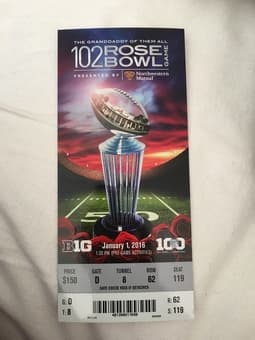 1 Rose Bowl Ticket - $155 1