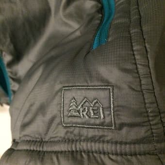 REI Women's Medium Jacket - Grey and Turquoise - $15.00 2