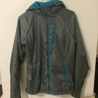 REI Women's Medium Jacket - Grey and Turquoise - $15.00 3