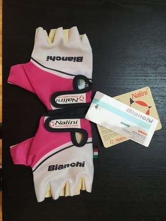 Bianchi women's cycling gloves - $25 (menlo park) 1