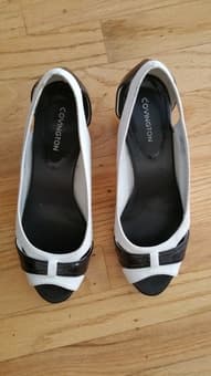 Black and White heels - size 7 $15 1