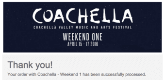 COACHELLA WEEKEND 1 GA PASS - $550 1