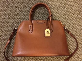 Tan Ralph Lauren Purse/Tote 1
