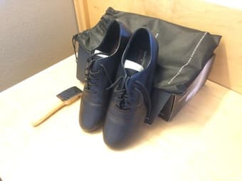 Black Dance Shoes Size 10 2