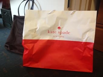 *new* Kate Spade Pink and Black Polka Dot Gallery Drive Handbag 4