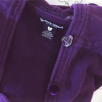 Women's Purple Sweater Coat For $7 2
