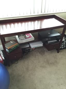 Free!! Couch, tables, chairs, desk, lamps 4