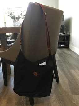 Longchamp Le Pliage Hobo Side Pocket Shoulder Crossbody, Black 1