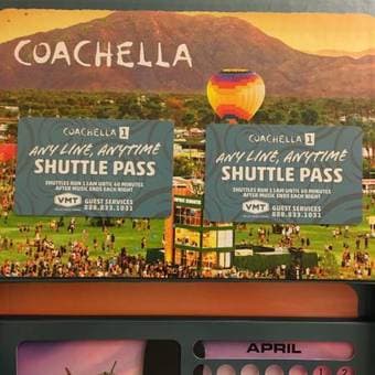 Two Coachella Weekend 2 Shuttle Passes $45 1