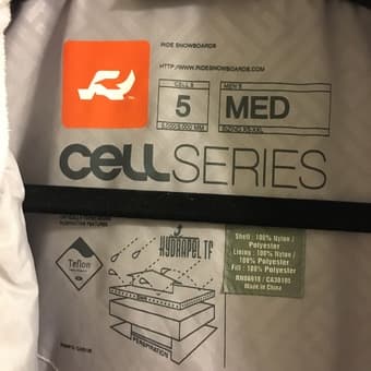 Mens Ride Snowboard/Ski Jacket Cell Series 5-$125 3