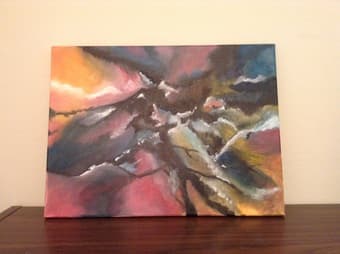 Storm, oil painting on canvas 1