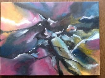 Storm, oil painting on canvas 2