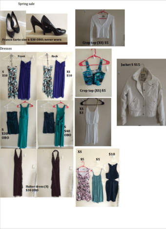 Spring sale: dresses, tops, jacket, shoes 1