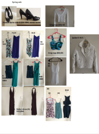 Spring sale: dresses, tops, jacket, shoes 1