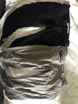 Two pairs of men's Express jeans 28x32, slim fit skinny leg $15 1