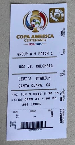 Copa America USA Vs. Colombia 1