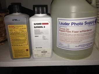 B&W photography chemicals - $5 1