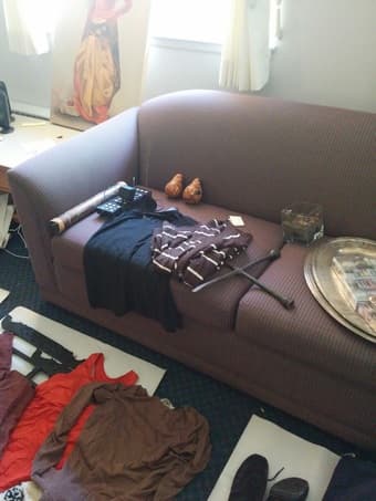 tribal art etc ($3-10); pick up today 2