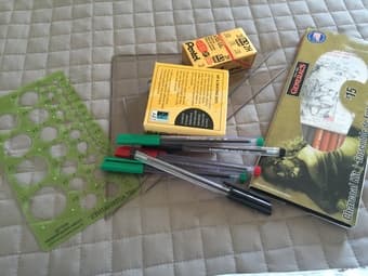 Art Supply Box with supplies ! $15 ONLY! 2