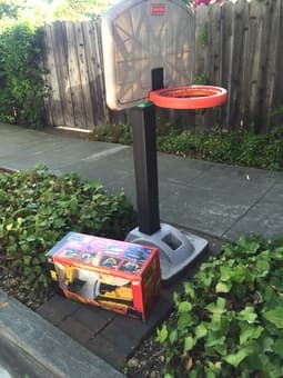Free toy at cross road of Waverley and Kellogg in old town Palo Alto 2